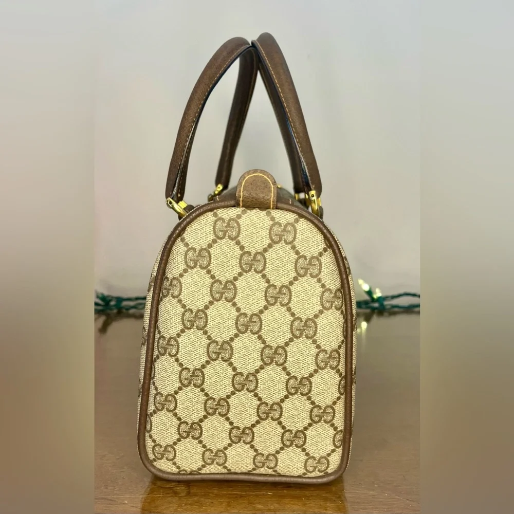 SOLD: Vintage Gucci Sherry Line Boston Bag Authentic 1980’s w/Dust Cover - Picture 8 of 17